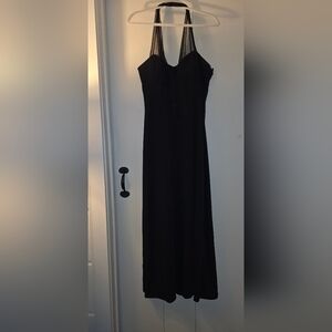 Black Halter Top Gown
